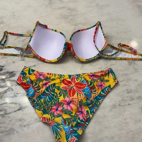 [NWT] Tropical Floral Bikini • SHIEN - Picture 3 of 7